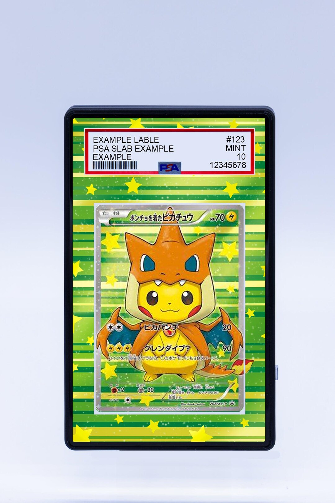 PSA 10 2016 Pokemon JPN Poncho Wearing Pikachu Charizard X