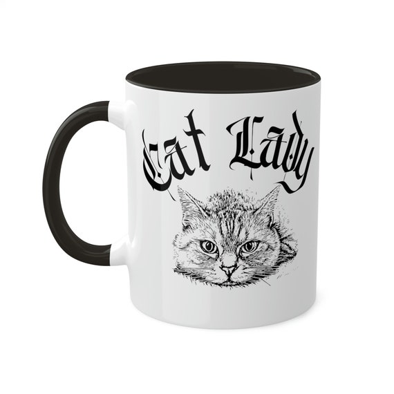 Cat Lady Mug Crazy Cat Lady Coffee Mug Tattoo Cat Mug - Etsy Cat Lady Mug Crazy Cat Lady Coffee Mug Tattoo Cat Mug - Etsy