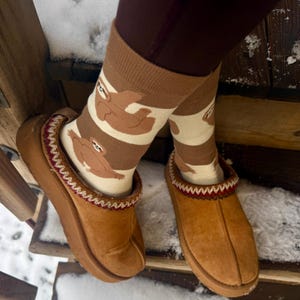 Sloth Socks - Striped Cotton Blend Cozy Animal Socks