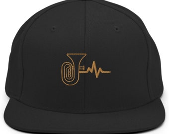 Tuba Heartbeat snapback cap