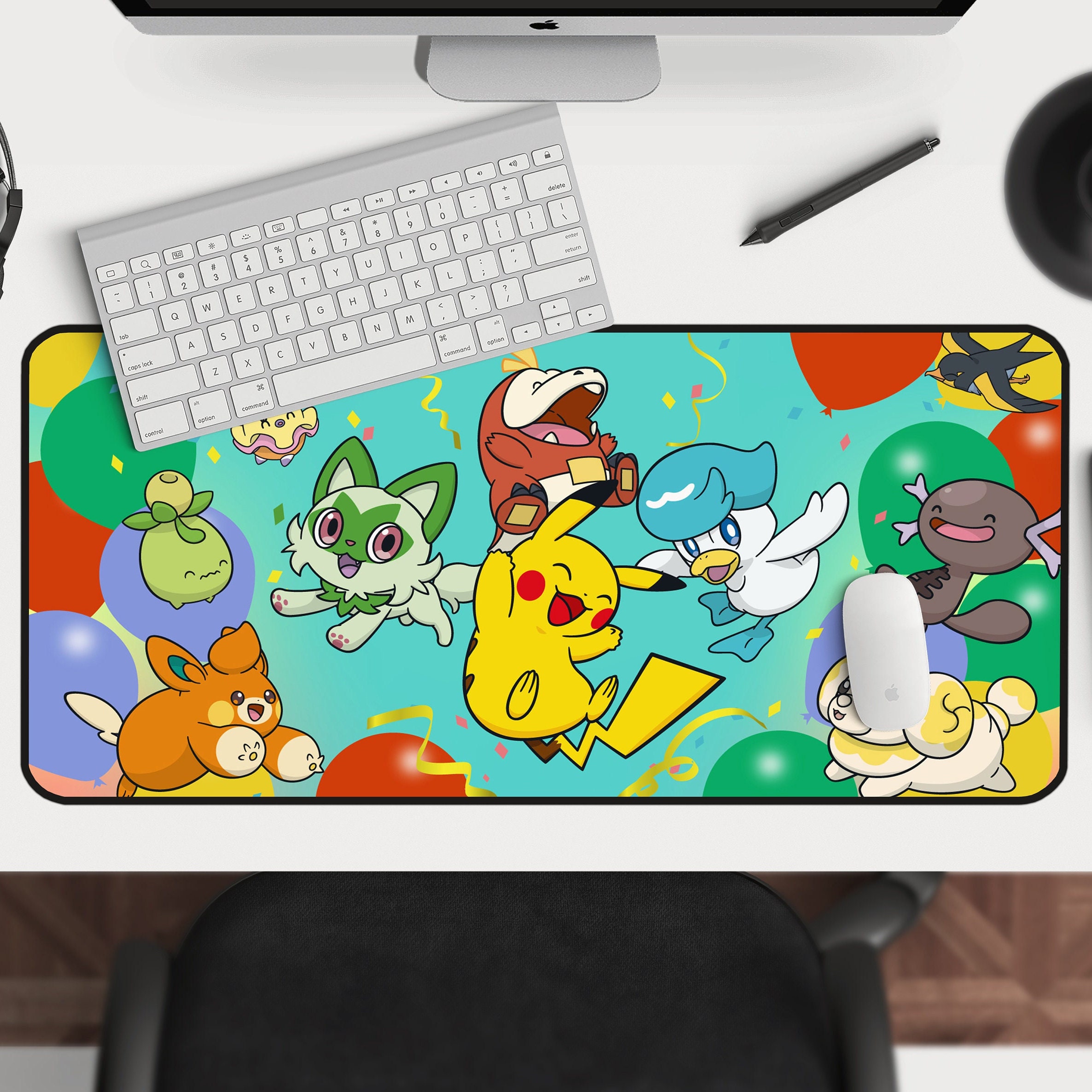 Mouse pad personalizado gamer - Pokemon Agua Fogo Planta Charizard  Blastoise Venusaur