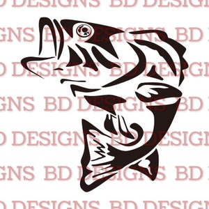 Largemouth Bass Decal/Vinyl/Sticker for Cars, Trucks, Boats, Laptops, etc