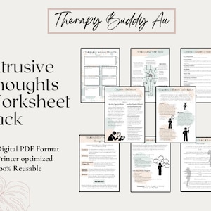 Working with Intrusive Thoughts Pack / ACT / CBT