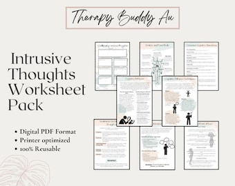 Working with Intrusive Thoughts Pack / ACT / CBT