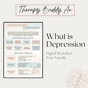 Depression Handout / Psychoeducation / Therapy Resource