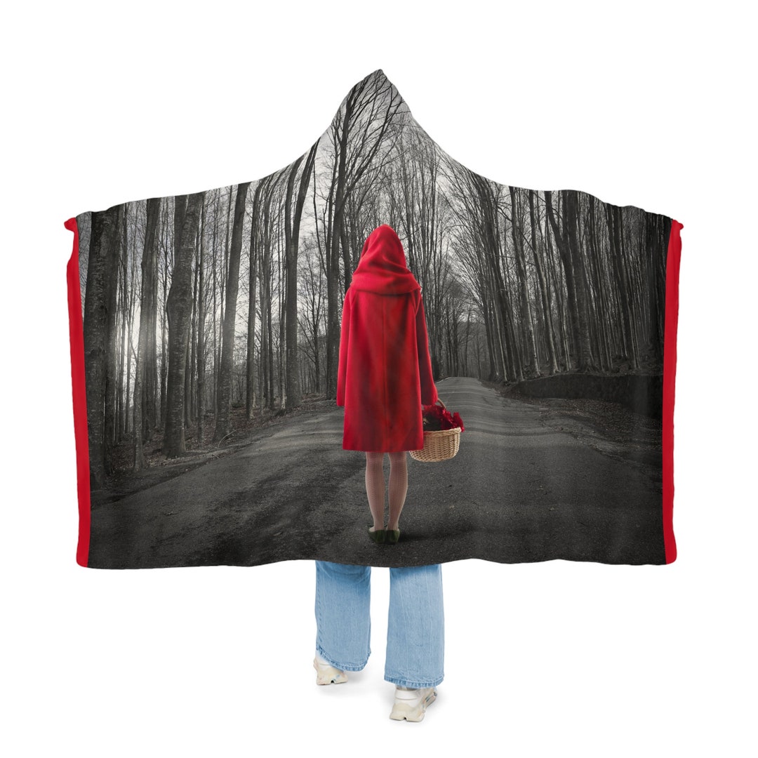 Hooded Snuggle Blanket Red Riding Hood Blanket Soft Bedding Warm Cover