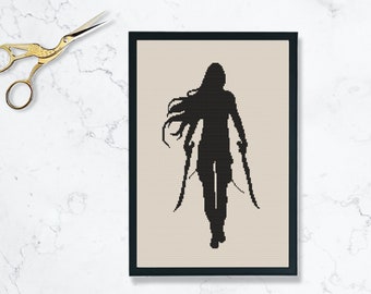 Fantasy Assassin Cross Stitch pattern. TOG, Fantasy, book