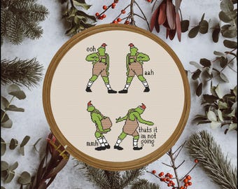 Grinch Christmas Cross Stitch Pattern: Dr. Seuss PDF (Digital Download)