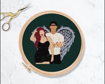 Bryce & Hunt cross stitch pattern. Crescent City digital pdf download