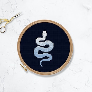 Magic Snake cross stitch pattern. Wizard world serpent.