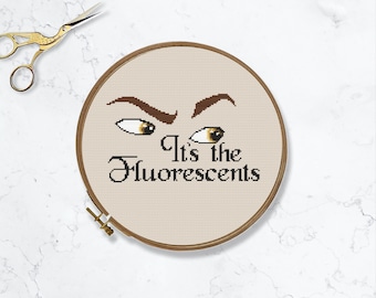 Its the fluorescents cross stitch patterns. 2 pattern options
