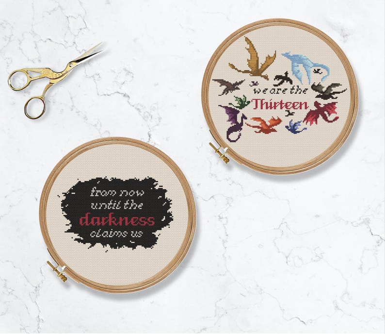 throne of glass fantasy book quote craft pattern. Manon blackbeak we are the thirteen.