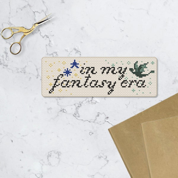 In my Fantasy Era bookmark Cross stitch pattern