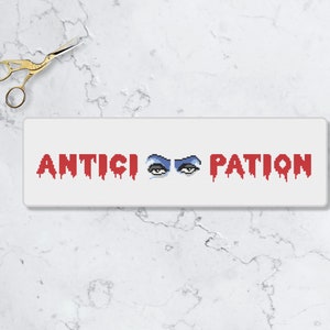 Anticipation Cross stitch pattern.