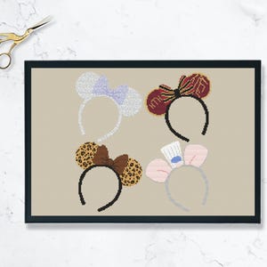 Parks Mouse Headband cross stitch pattern