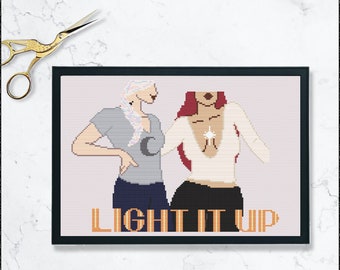 Light it up quote cross stitch Pattern.  fantasy book pdf download.