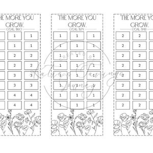 More You Grow - A6 Printable PDF Download, Cash Envelope, Cash Stuffing, Sinking Fund, Budgeting Printable