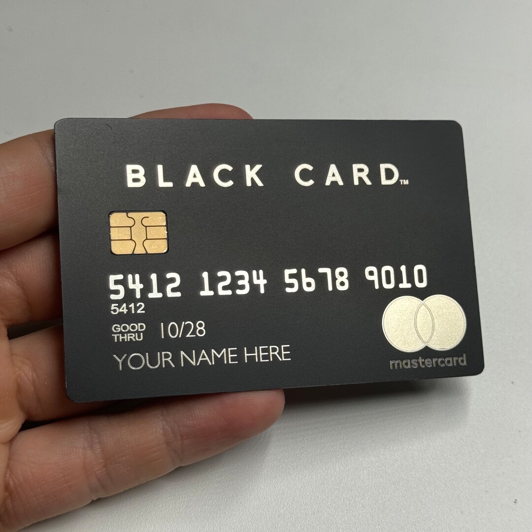 Custom Metal Black Card, Convert Plastic Card to Metal Card, EMV CHIP