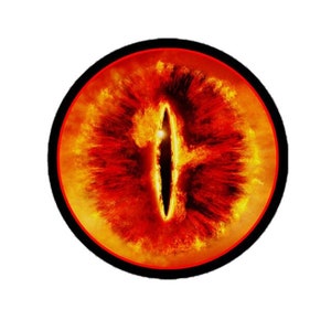 2 x 3 Inch Eye of Sauron Stickers Decalsl