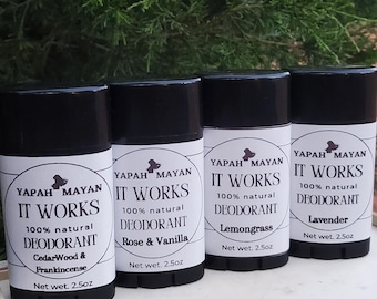 It Works Deodorant!!! Natural Deodorant for men and women that actually works | No chemicals, naturally scented