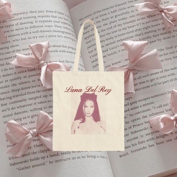 Lana Del Rey Tote, Album Art Tote, Lana Del Rey Gift, Retro Tote Bag, Coquette Aesthetic, Coquette Tote, Lana Del Rey Gift,Cinnamon girl