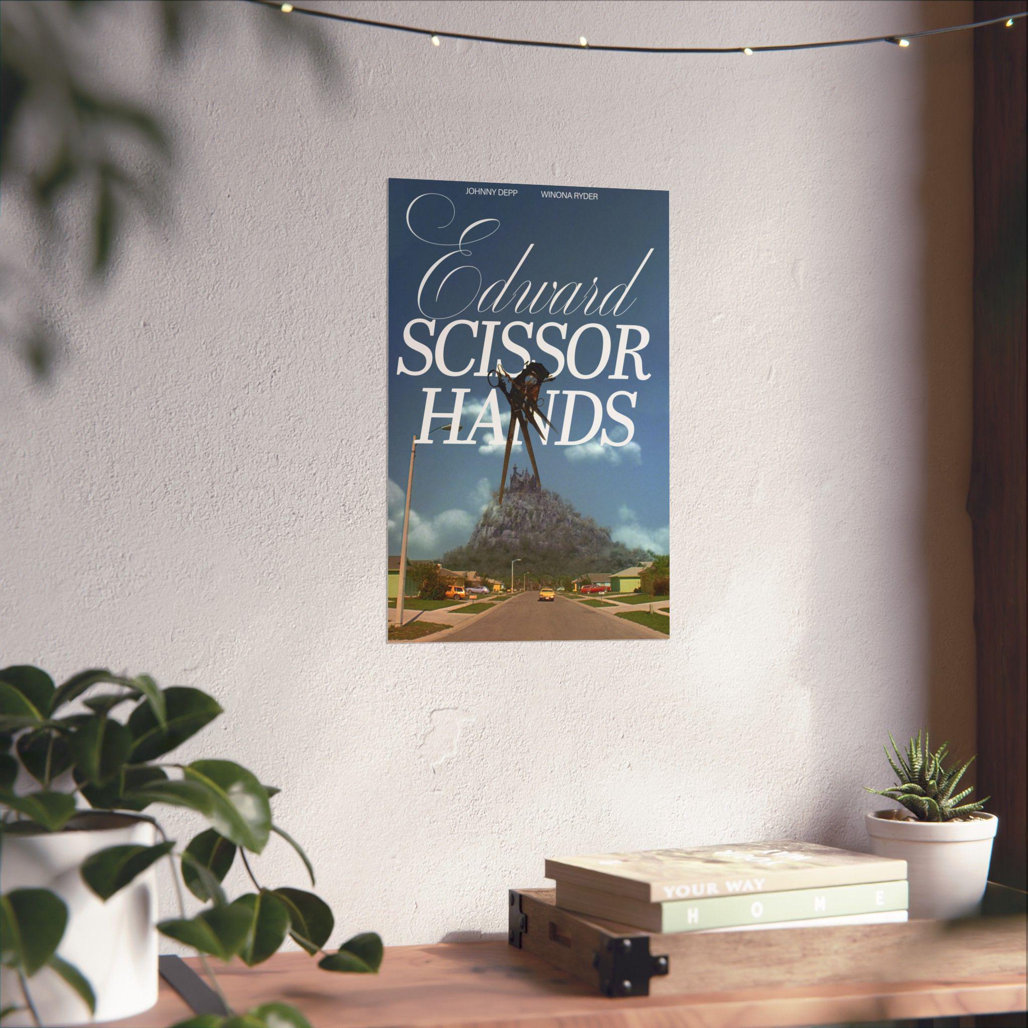 Edward Scissorhands Poster | Tim Burton Johnny Depp Winona Ryder - Etsy