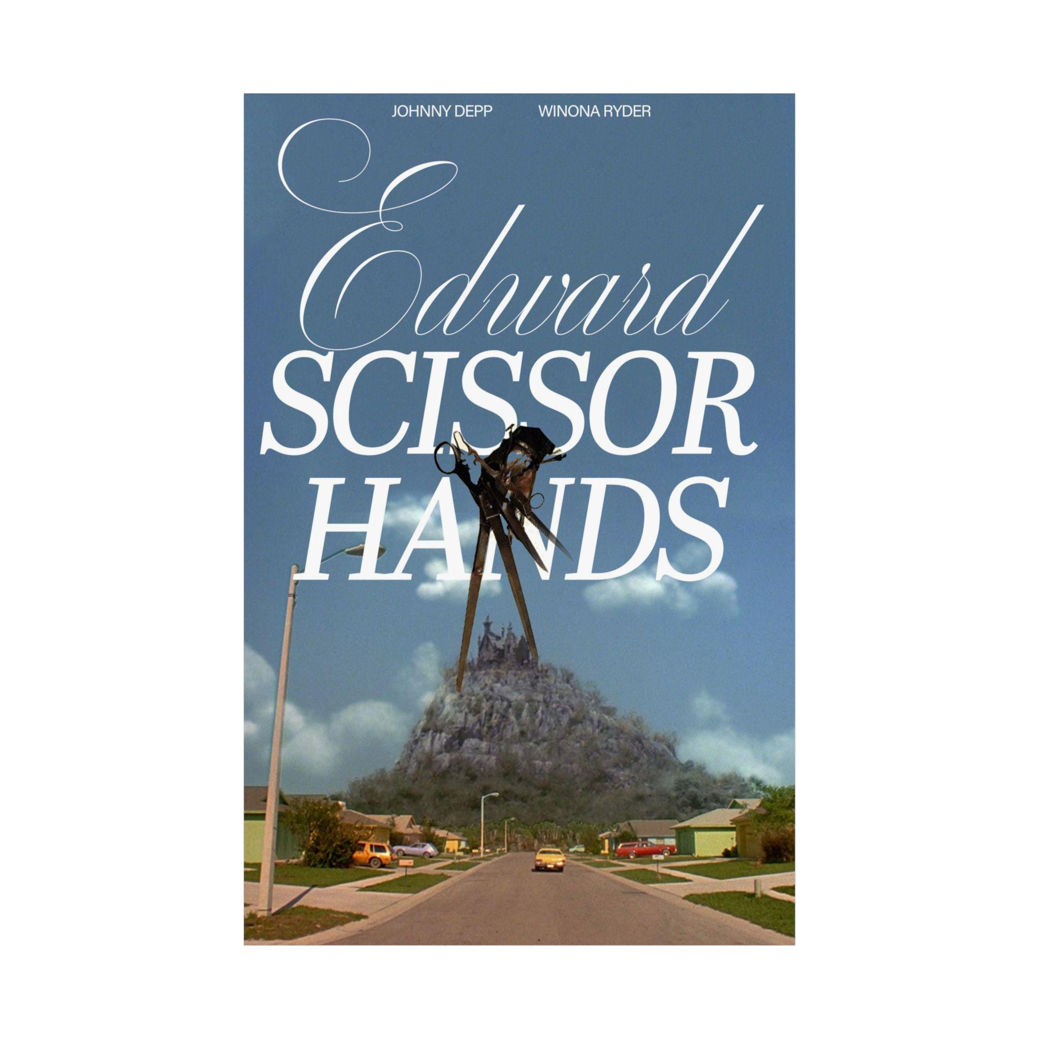 Edward Scissorhands Poster | Tim Burton Johnny Depp Winona Ryder - Etsy