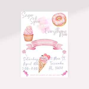 Sugar and Spice Invitation