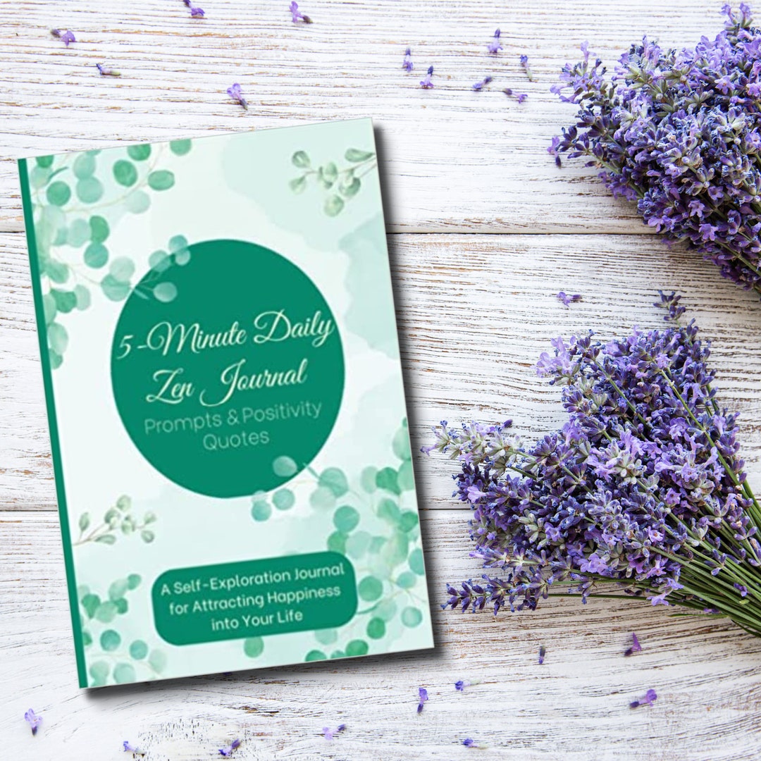 Zen Journal Five Minute Daily Zen Journal, Prompts & Positivity Quotes - Etsy