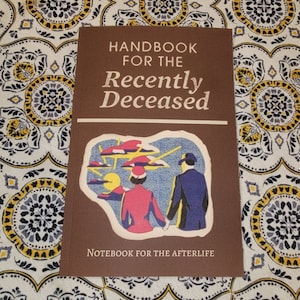 Handbook For The Recently Deceased Beetlejuice Journal 90s Nostalgia Gifts Beetle Juice Gifts Betelgeuse Birthday Gift 90s Pop Culture