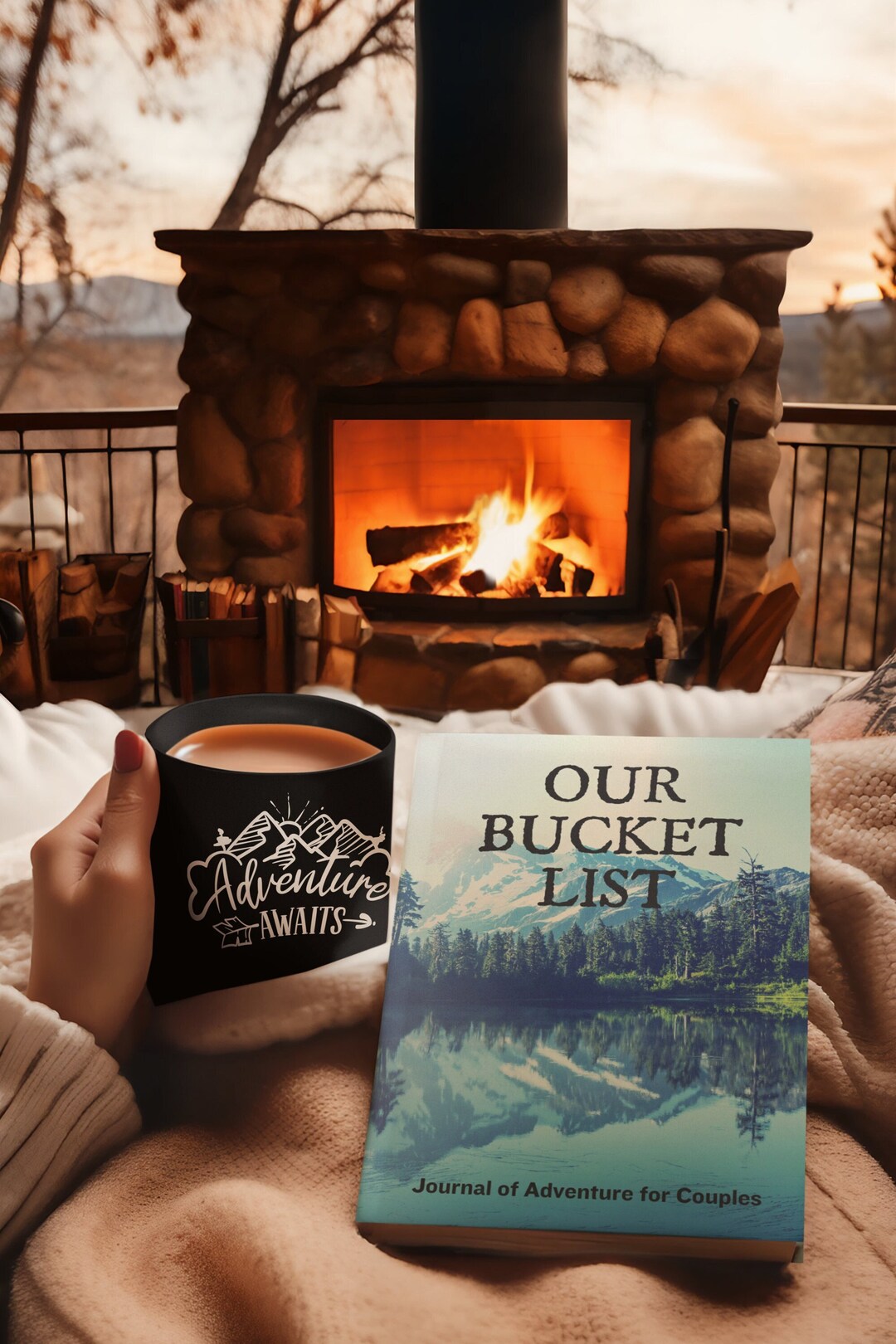 Bucket List Journal for Couples, Travel Bucket List Book, Adventure
