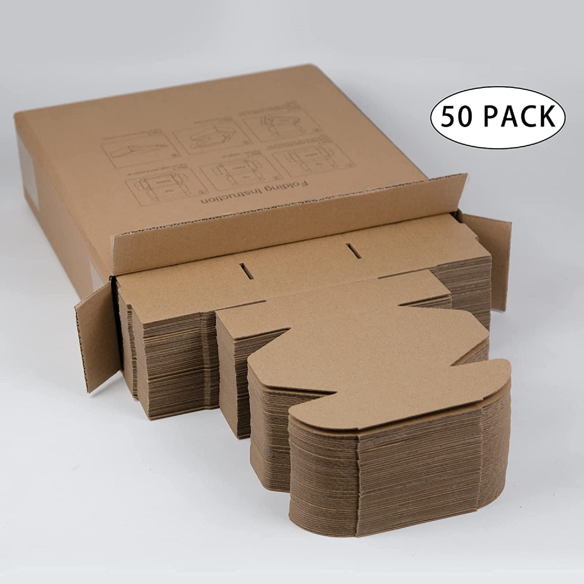 8 X 8 X 2.3 Cardboard Boxes With Lids Square Box Gift Boxes Medium Size  Corrugated Box Packaging Supplies Carton Paper Boxes Gift Wrapping 