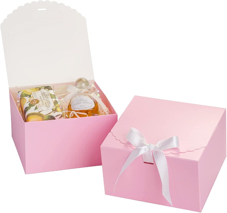 10 Pack Gift Boxes 8x8x4 Inches, Gift Boxes With Lids for Presents