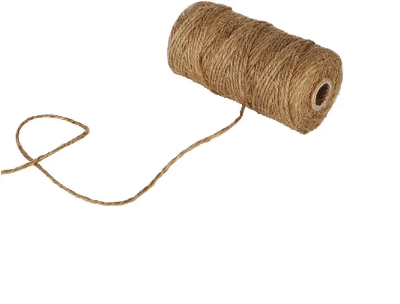 2mm Natural Jute Twine Rope Cord, Non-polished Gift Wrap, Packaging,  Eco-friendly Hemp Yarn 100 G 55 Yards 