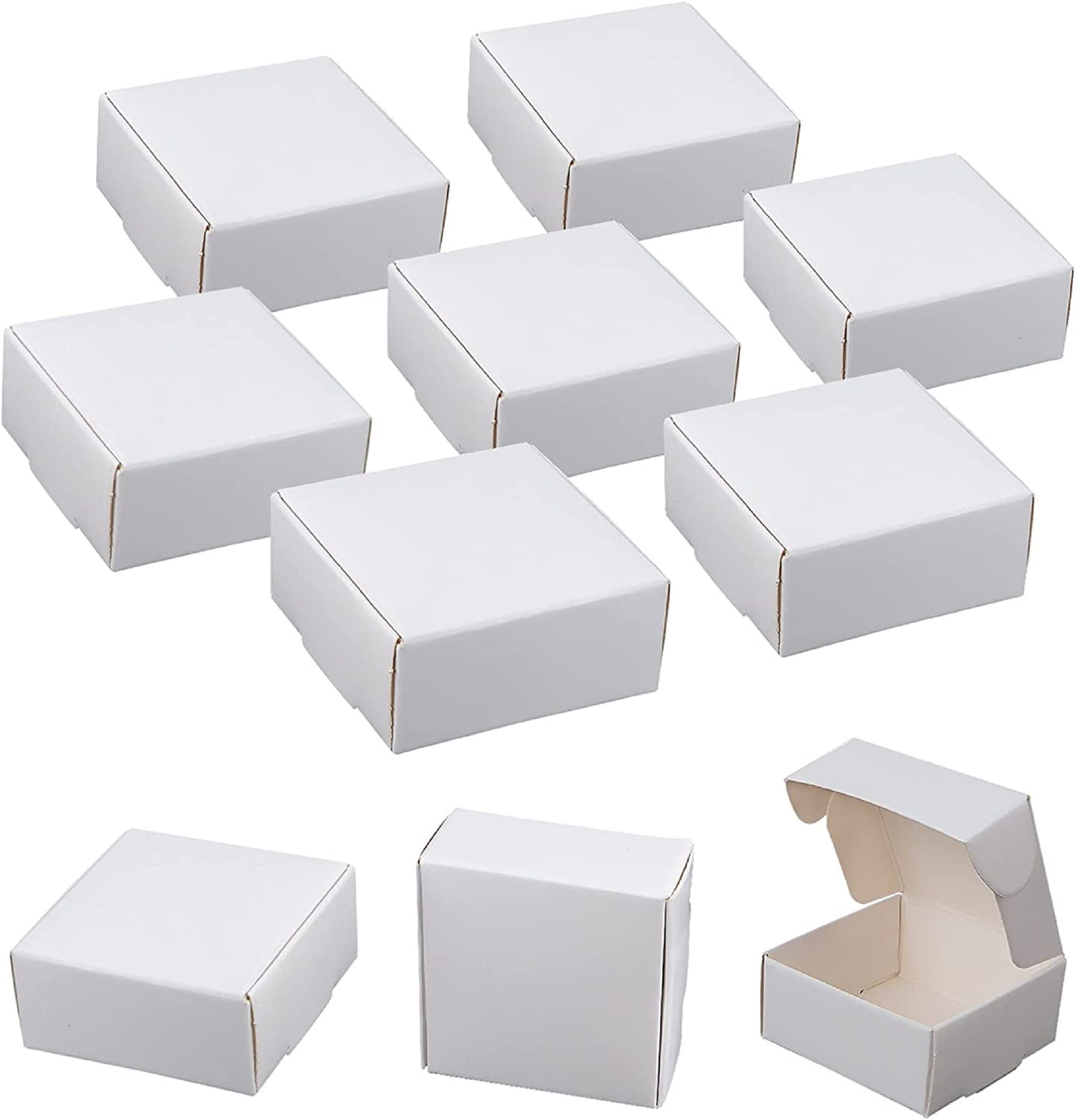 100pcs Gift Boxes, Small Business Gift Box Kraft Paper Gift Boxes 2