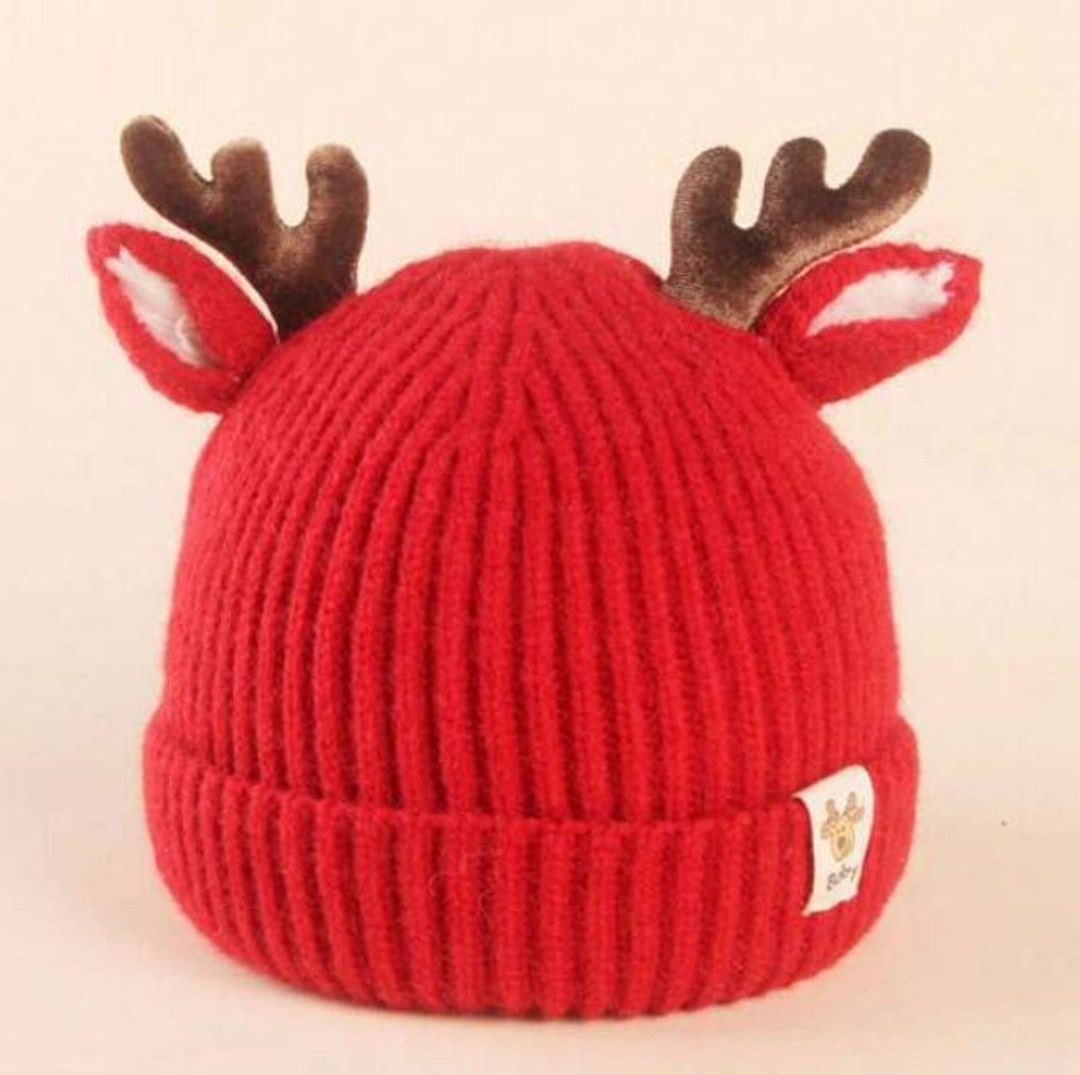 Reindeer Hat for Kids Childrens Hat Christmas Hat Deer Hat Etsy UK