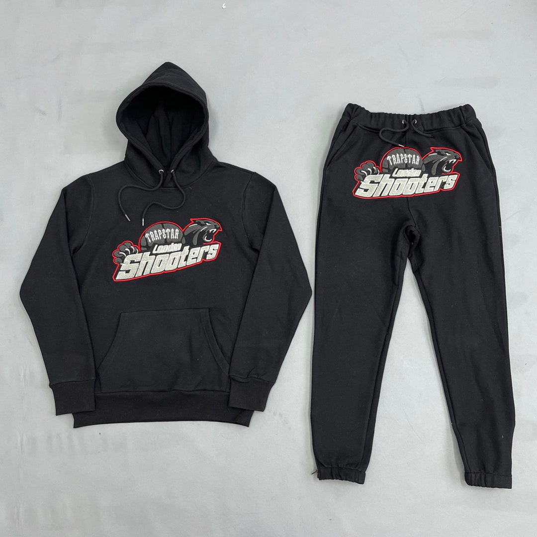 High Quality Trapstar Shooters Sweatsuit Black & Red - Etsy UK