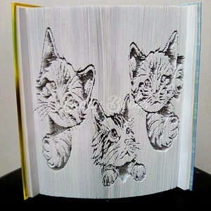 Three Little Kittens Cut and Fold Pattern image 1