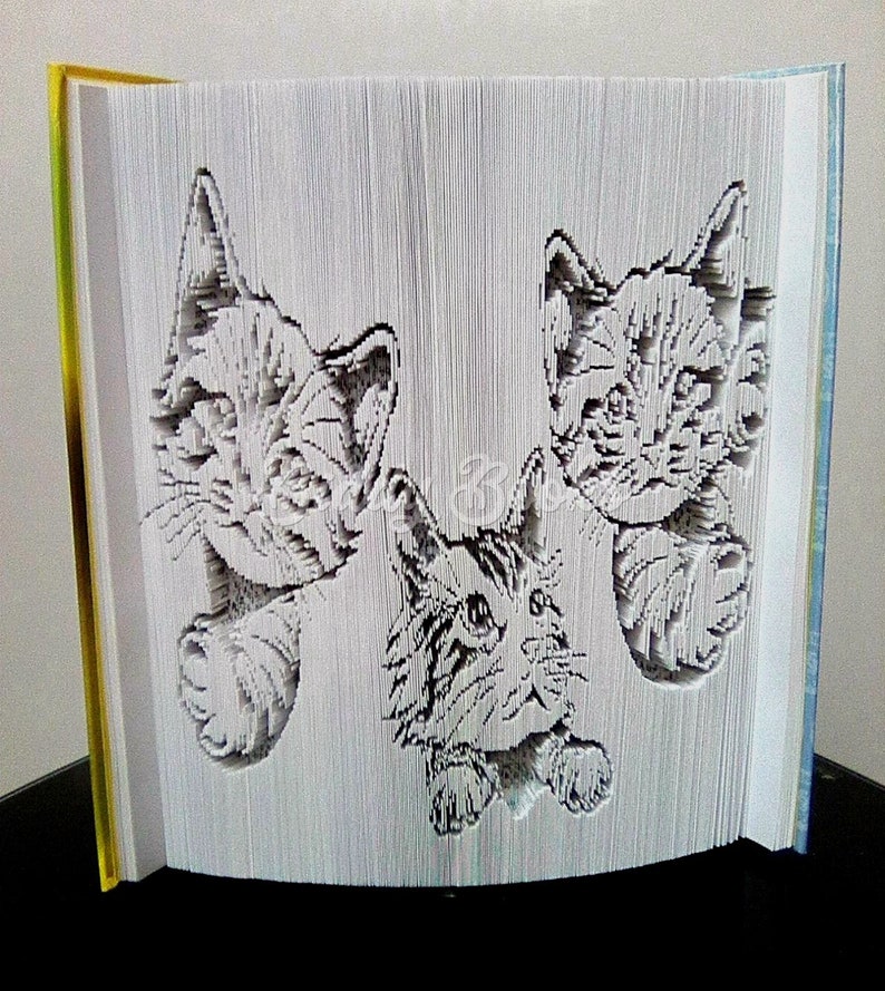 Three Little Kittens Cut and Fold Pattern image 1