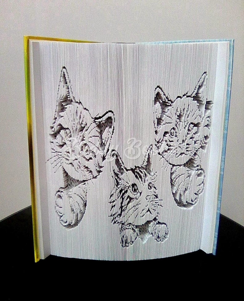 Tre piccoli gattini: modello taglia e piega immagine 4