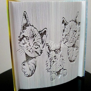 Three Little Kittens Cut and Fold Pattern image 2