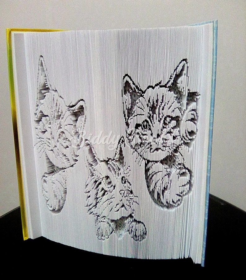 Three Little Kittens Cut and Fold Pattern image 3