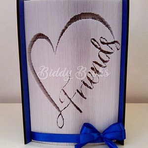 Friends Heart - Cut and Fold Pattern