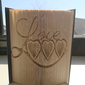 Love Photo frame- Cut and fold Pattern