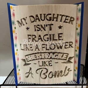 Daughter Fragile- Cut and Fold Pattern