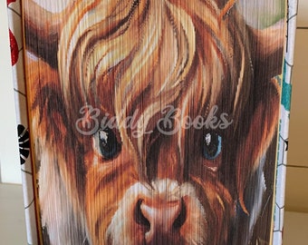 Vache Highland - Bande photographique, bande de photos, motif bord à l'avant