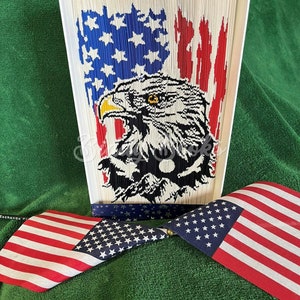 Soaring Eagle Flag - Cut and fold Pattern