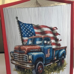 American Flag truck - Photo Strip Pattern
