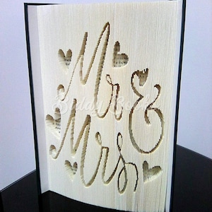 Mr and Mrs- Cut and Fold Pattern