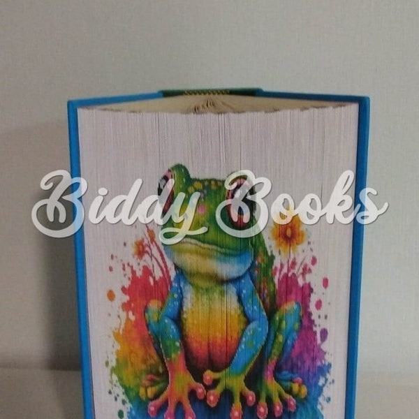 Coloured Frog - Photo Strip, Fore-edged Pattern , Book Art